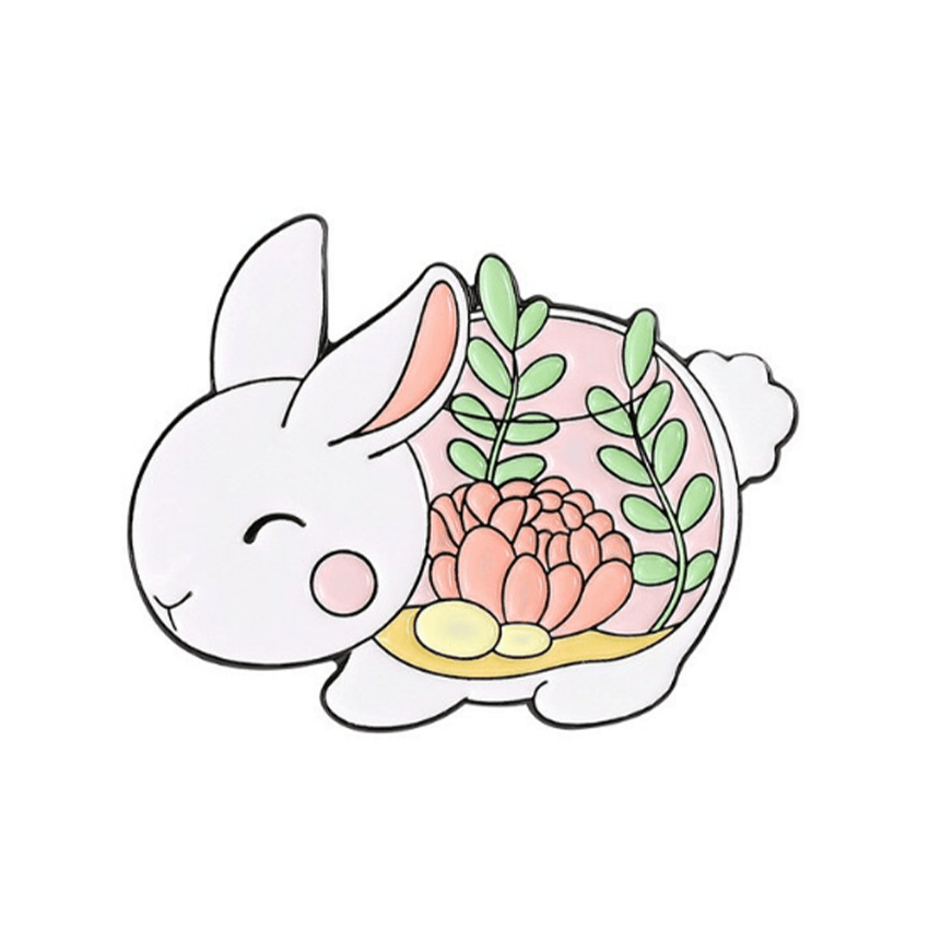 Bunny Terrarium Enamel Pin