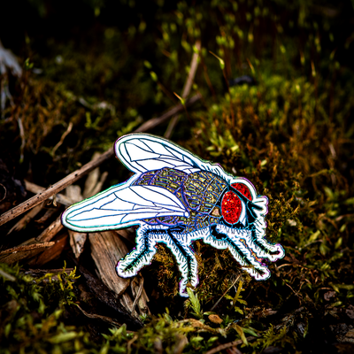 Rainbow Fly - Enamel Pin