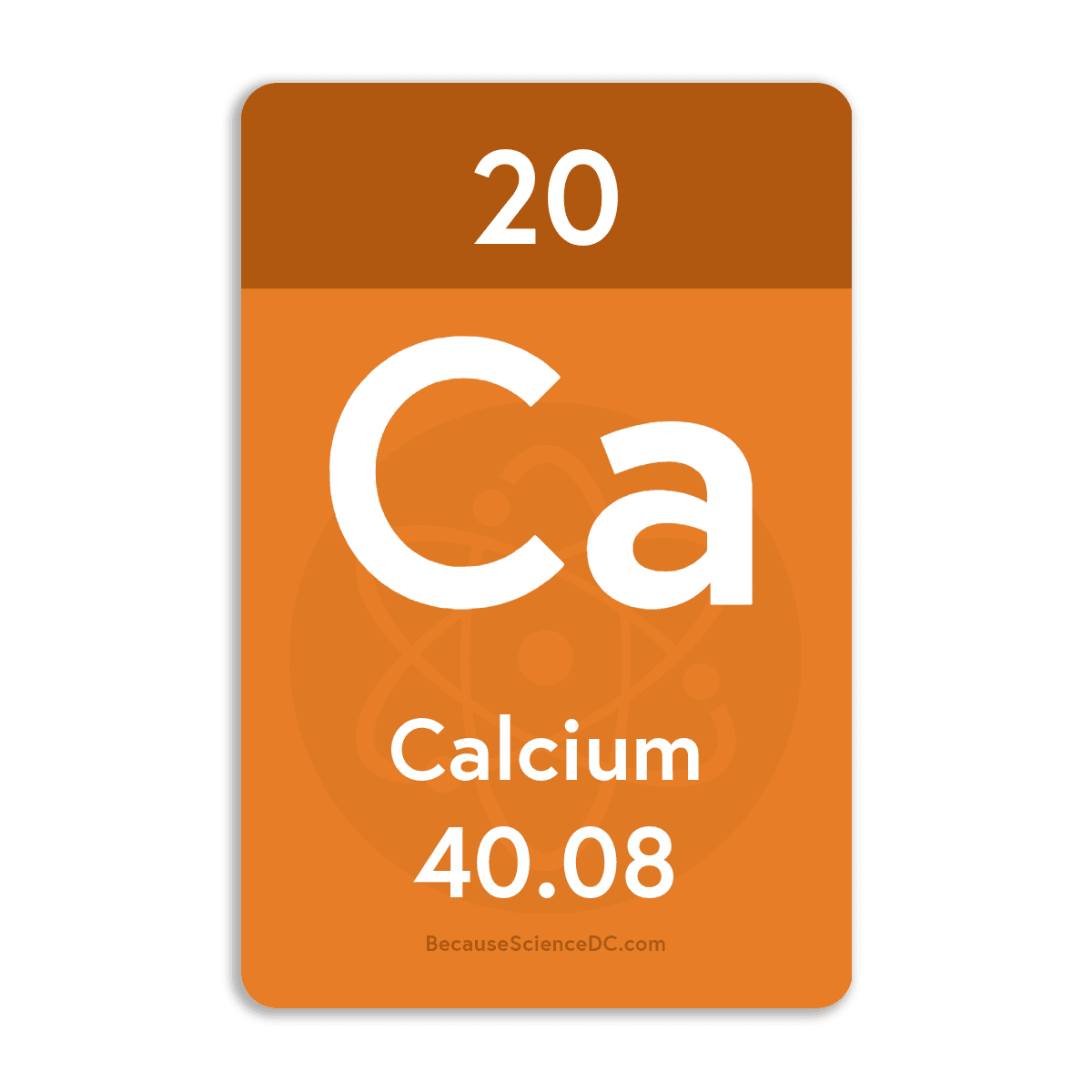 Calcium Tablet Sticker Calcium Element - Vinyl Sticker – Because Science