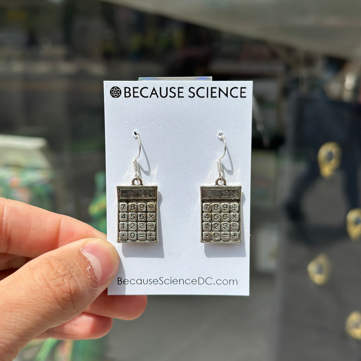 Calculator Dangle Earrings