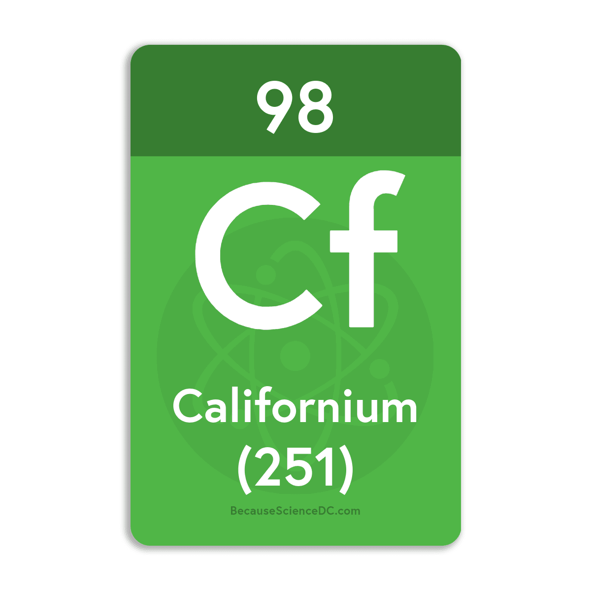 Californium Element - Vinyl Sticker