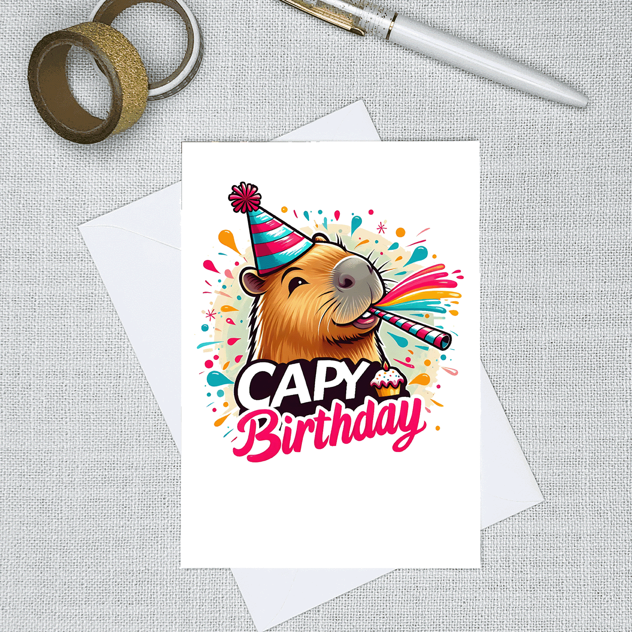 Capy Birthday Greeting Card