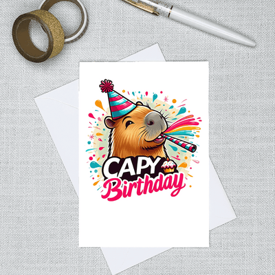 Capy Birthday Greeting Card