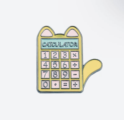 Catculator Enamel Pin