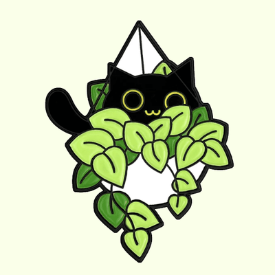 Peekaboo Cat Enamel Pin