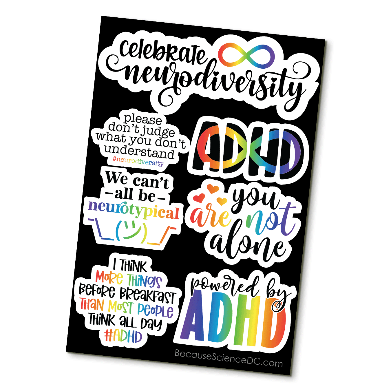 Neurodivergent - 4x6 Vinyl Sticker Sheet