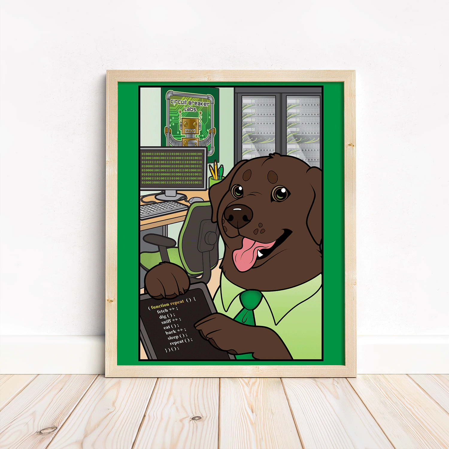 The STEM Dogs: Chocolate Lab Computer Science - Print 8x10 – Because ...