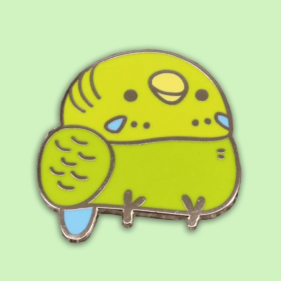 Pudgie Budgie Enamel Pin