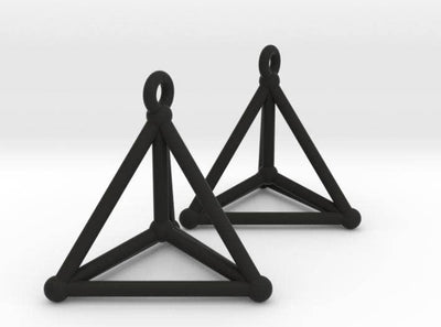 Black Hypersimplex Earrings