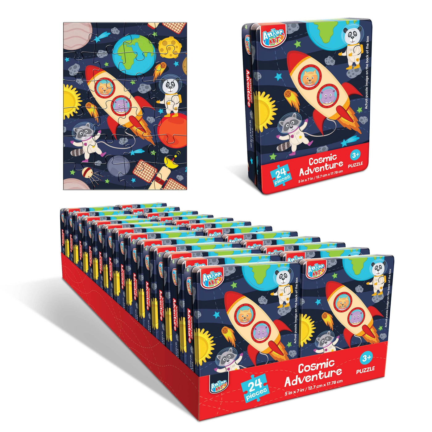 Cosmic Adventure 24-piece Mini Puzzle Tin