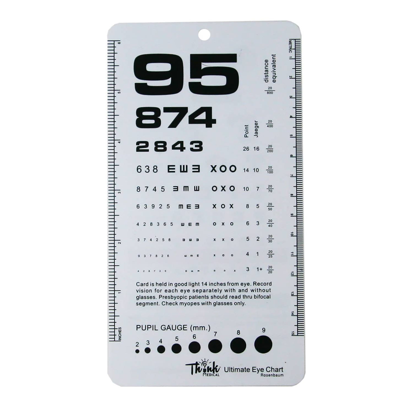 Ultimate Rosenbaum Pocket Eye Chart