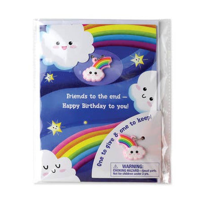 BFF Birthday w/ Rainbow Charm - Greeting Card