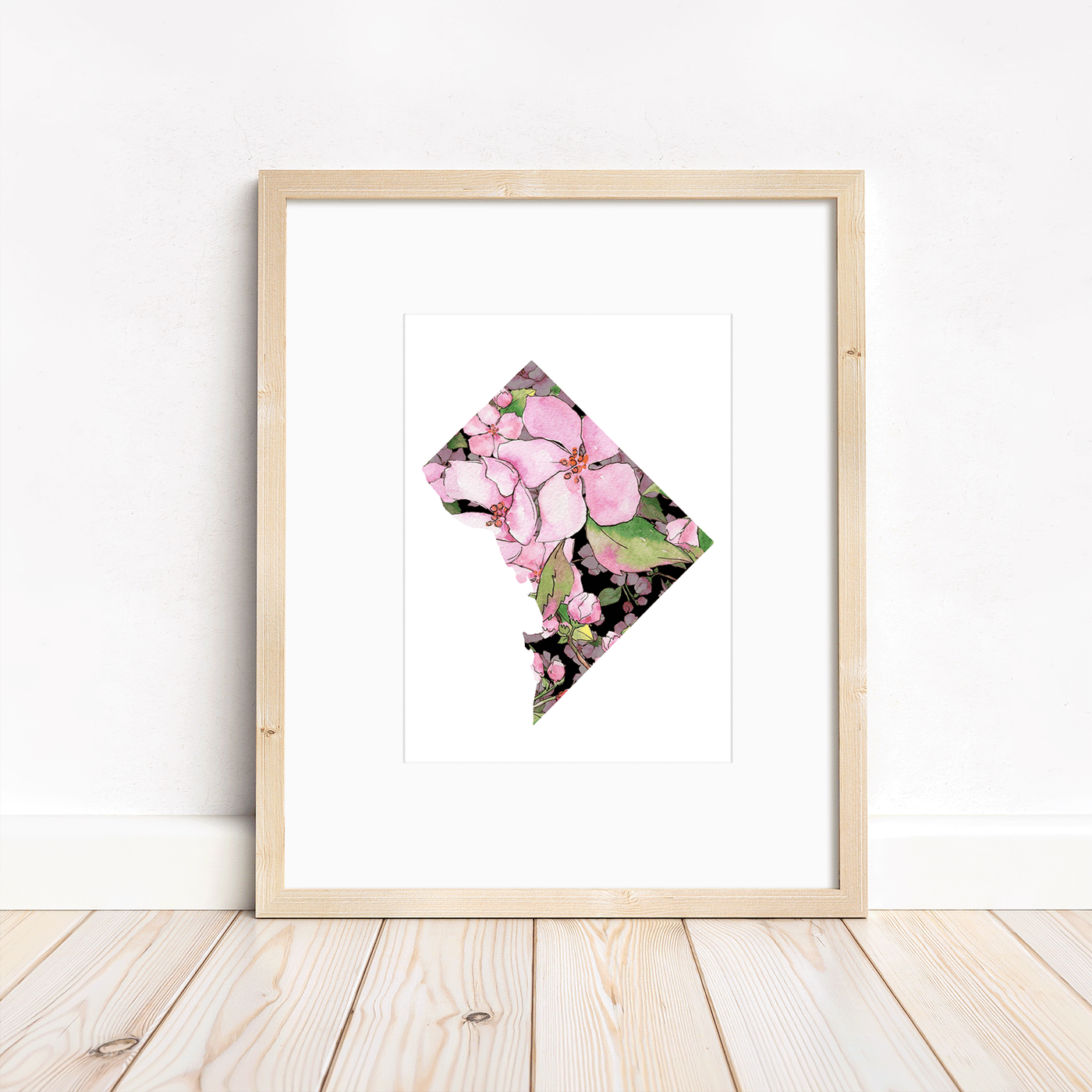 DC Cherry Blossom - 5x7 matted to 8x10 Print - Ready for Framing