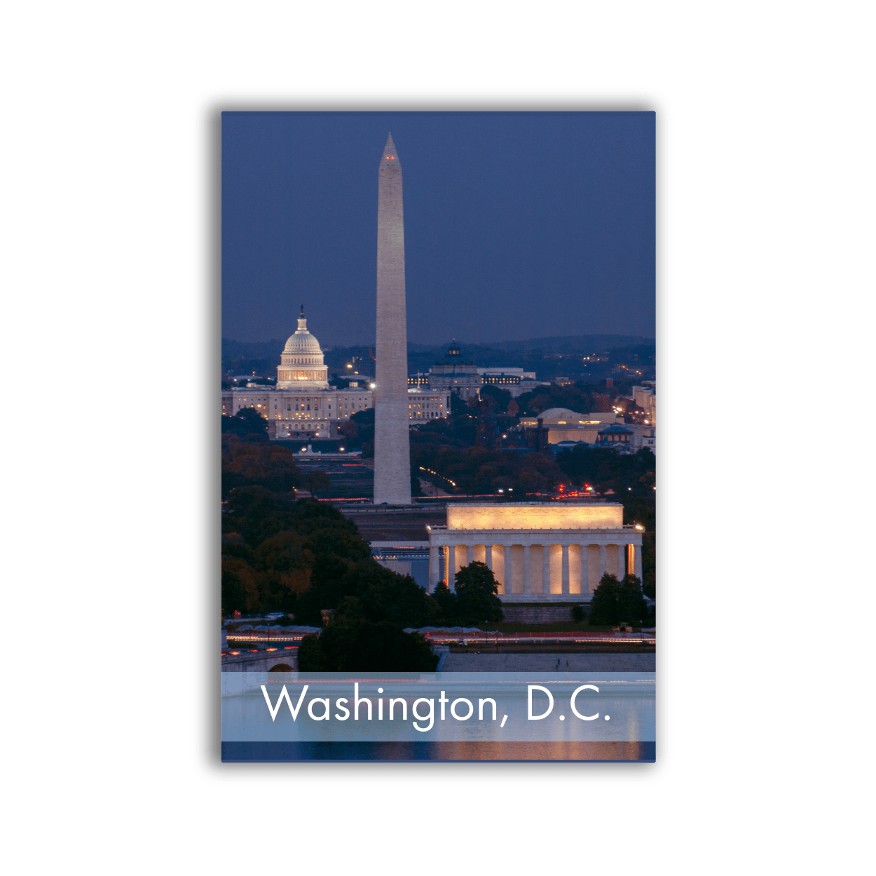 D.C. Skyline Night - 2x3 Magnet