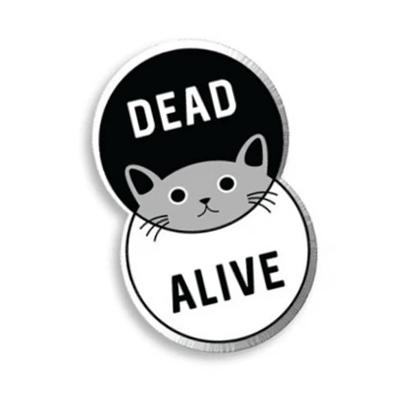Dead Alive Cat Enamel Pin