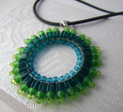 Geometric Beaded Pendant Class Aug 23, 2-4pm