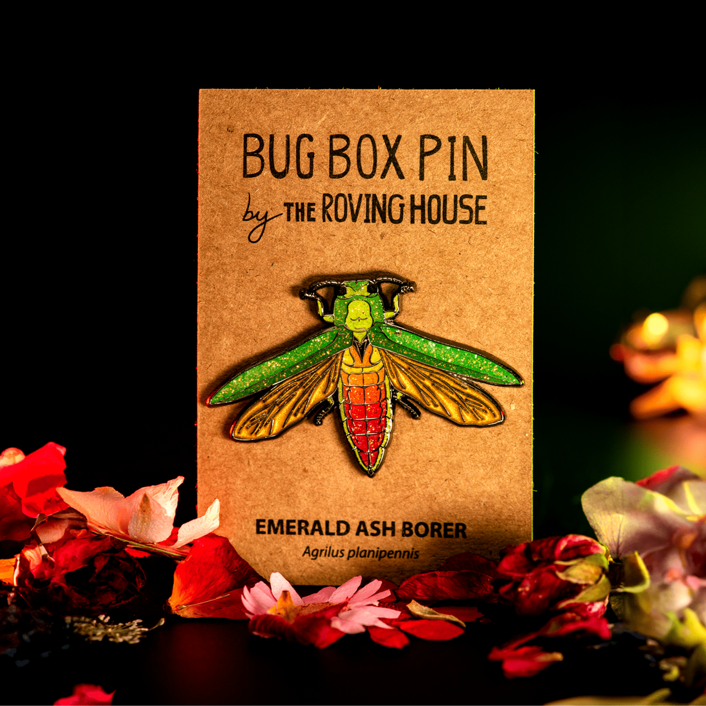 Emerald Ash Borer in Flight - Enamel Pin