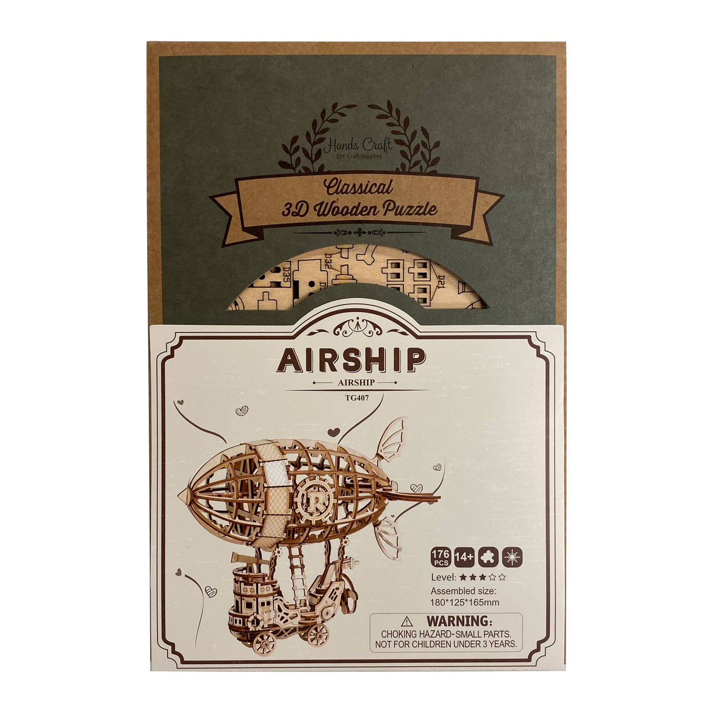 Airship | 3D Laser Cut Wooden Puzzle