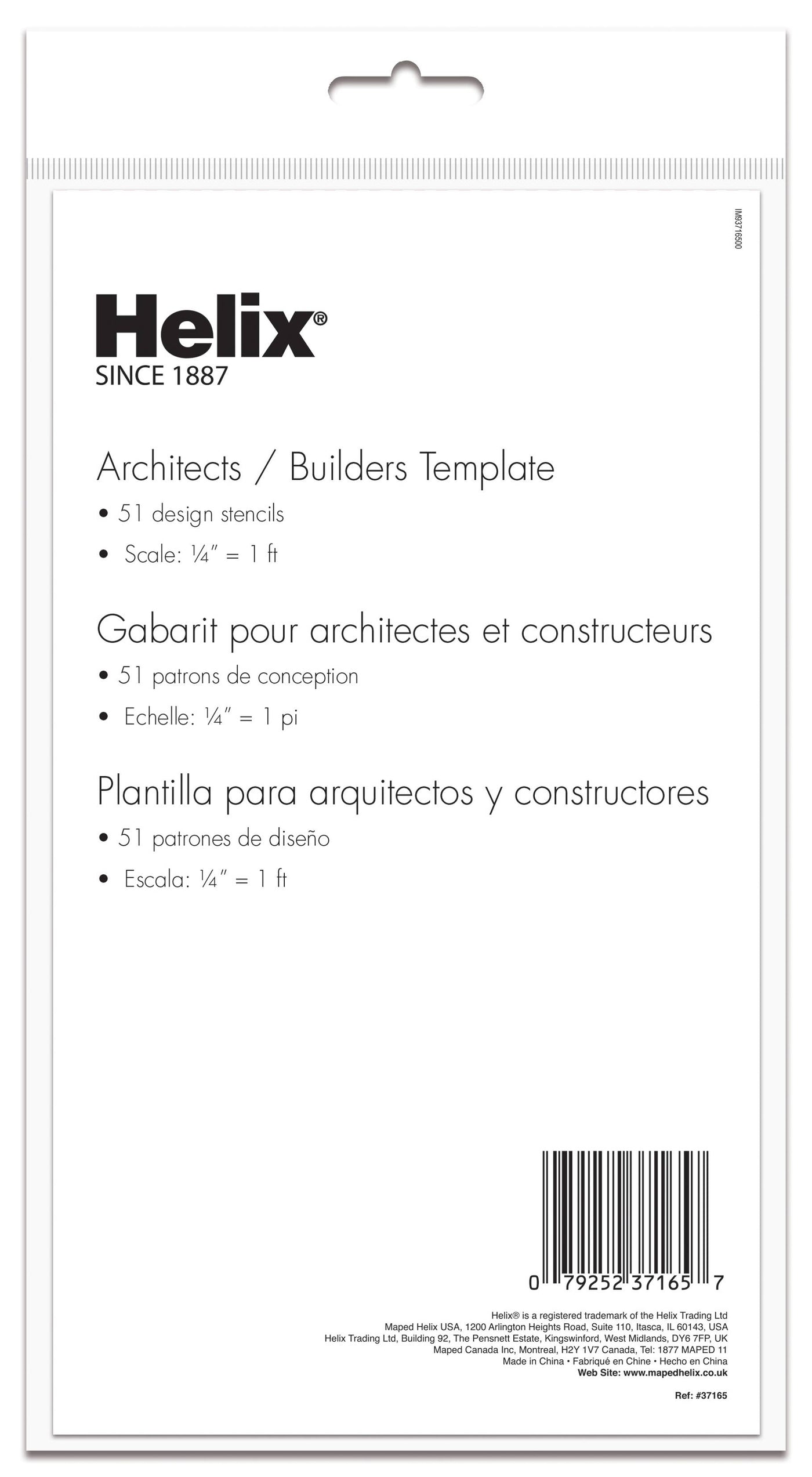 Architect & Builders Plastic Drawing Template