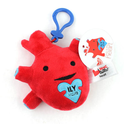 Heart Bag Charm 4" Plush Keychain