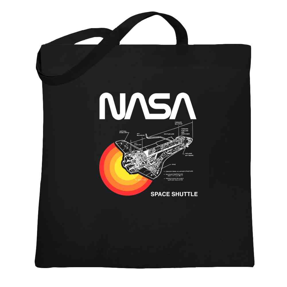 Space Shuttle Diagram Tote Bag