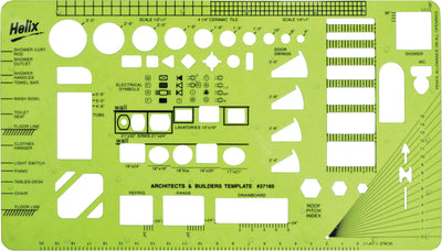 Architect & Builders Plastic Drawing Template