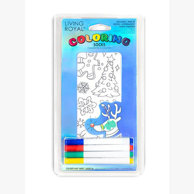 Holiday DIY Coloring Socks