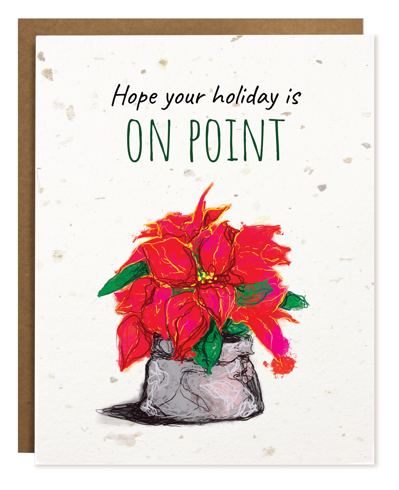 On Point Pointsetta | Plantable Holiday Card