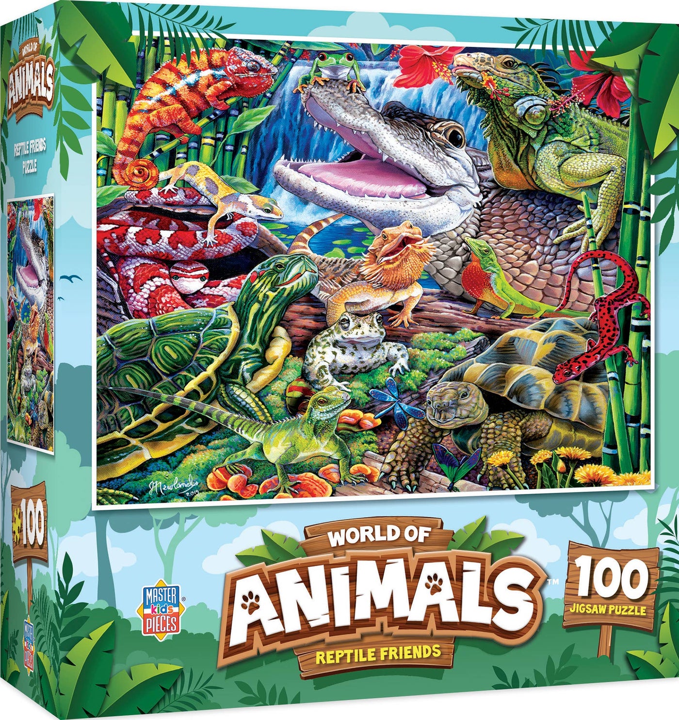 World of Animals - Reptile Friends 100 Piece Puzzle