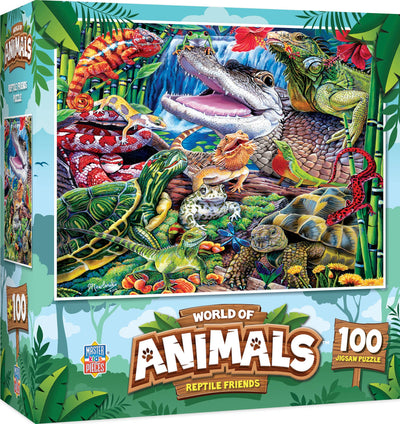 World of Animals - Reptile Friends 100 Piece Puzzle