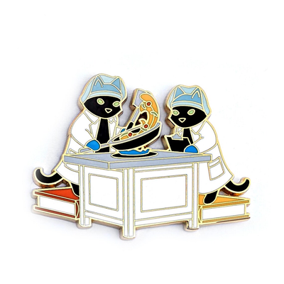 Food Science Cats Enamel Pin