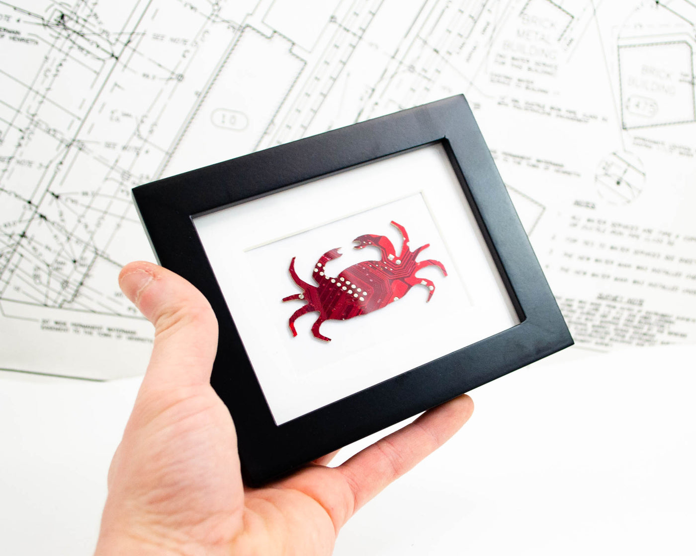 Crab Circuit Board Art - Mini