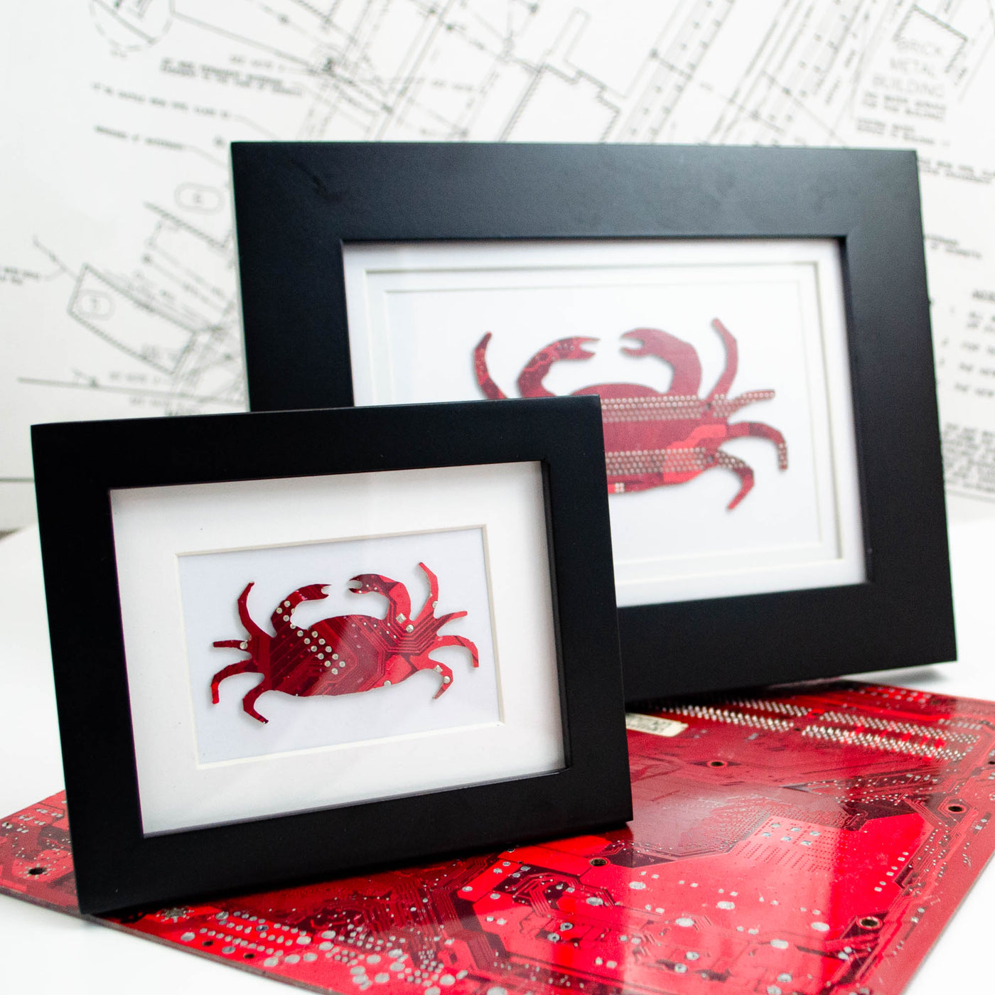 Crab Circuit Board Art - Mini