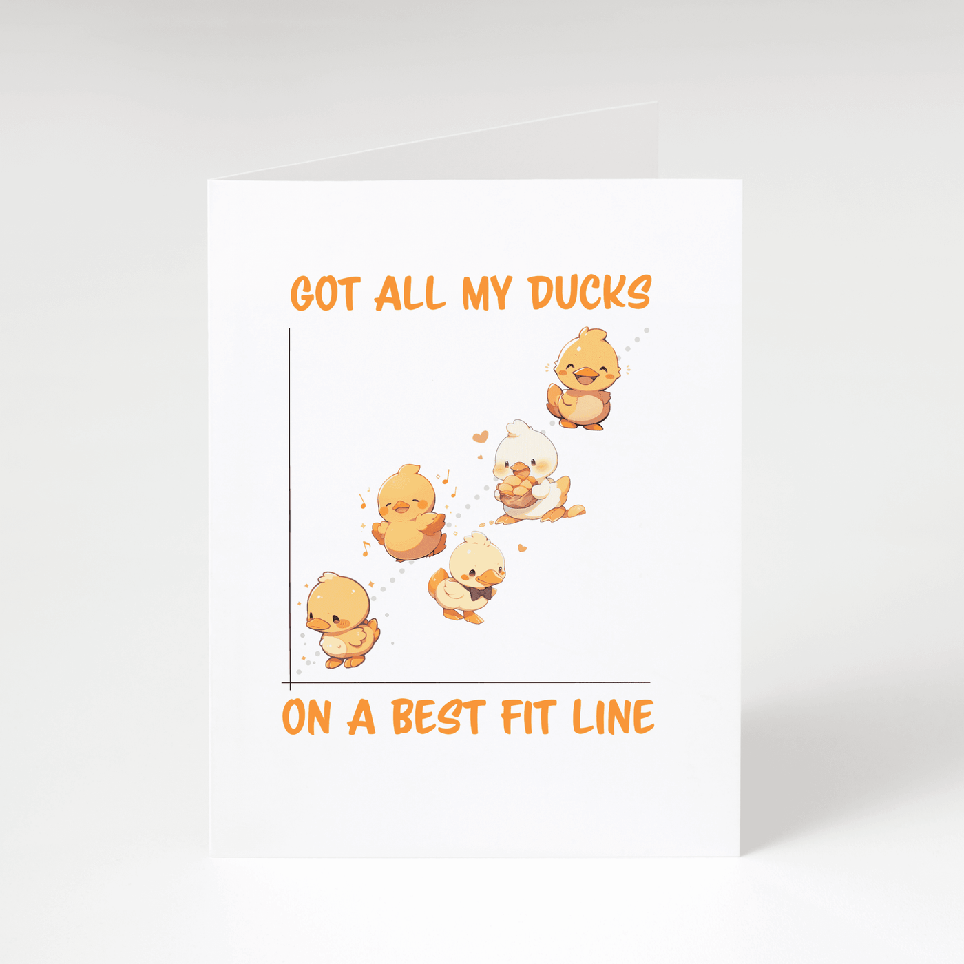 All My Ducks - Greeting Card