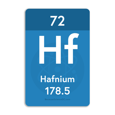 Hafnium Element - Vinyl Sticker