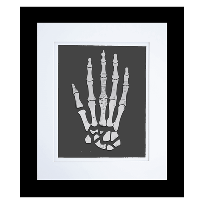 Hand Skeleton Circuit Board Art - 8x10