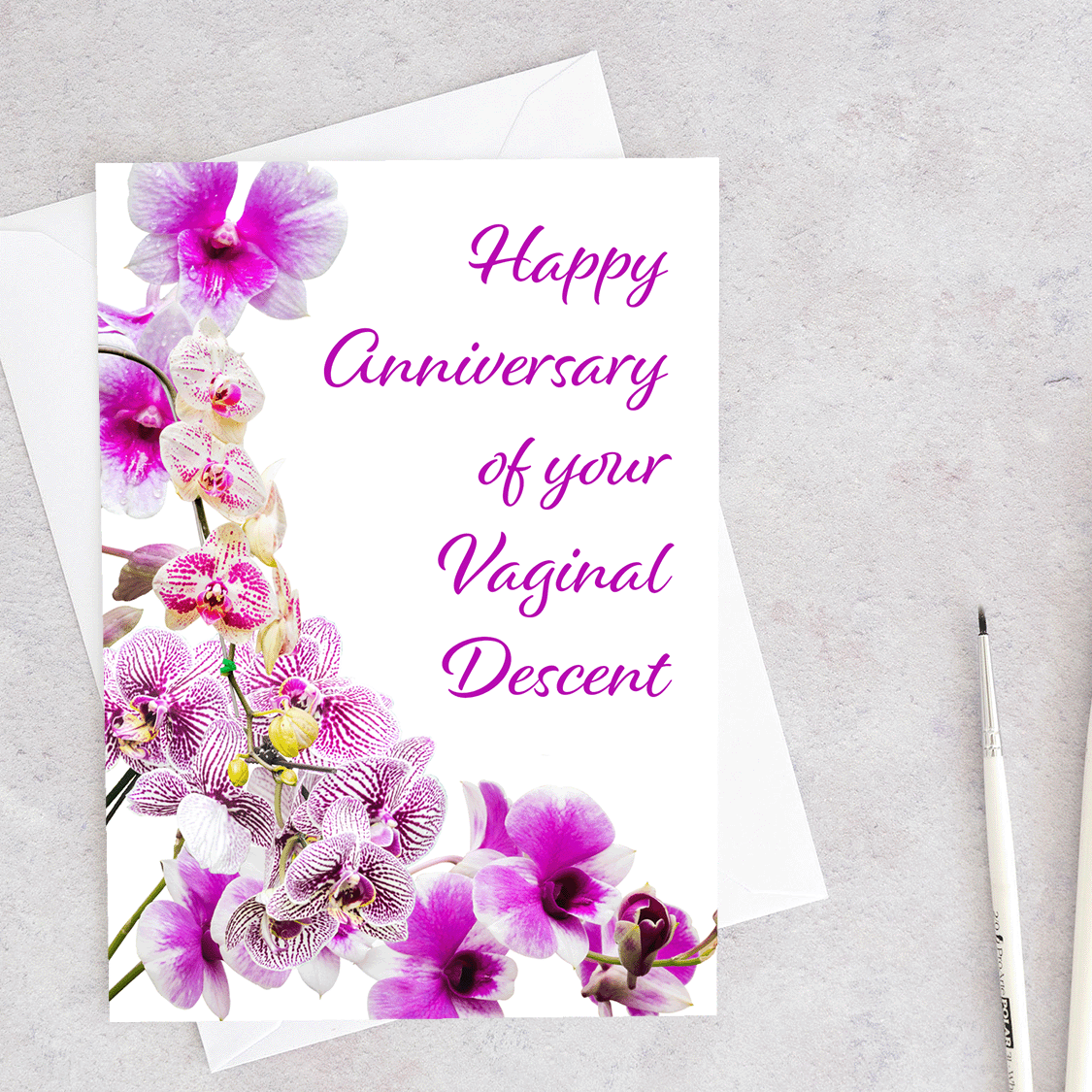Happy Anniversary Vaginal Descent - Greeting Card