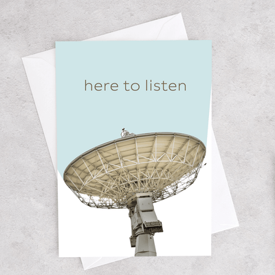 Here to Listen - Encouragement Card