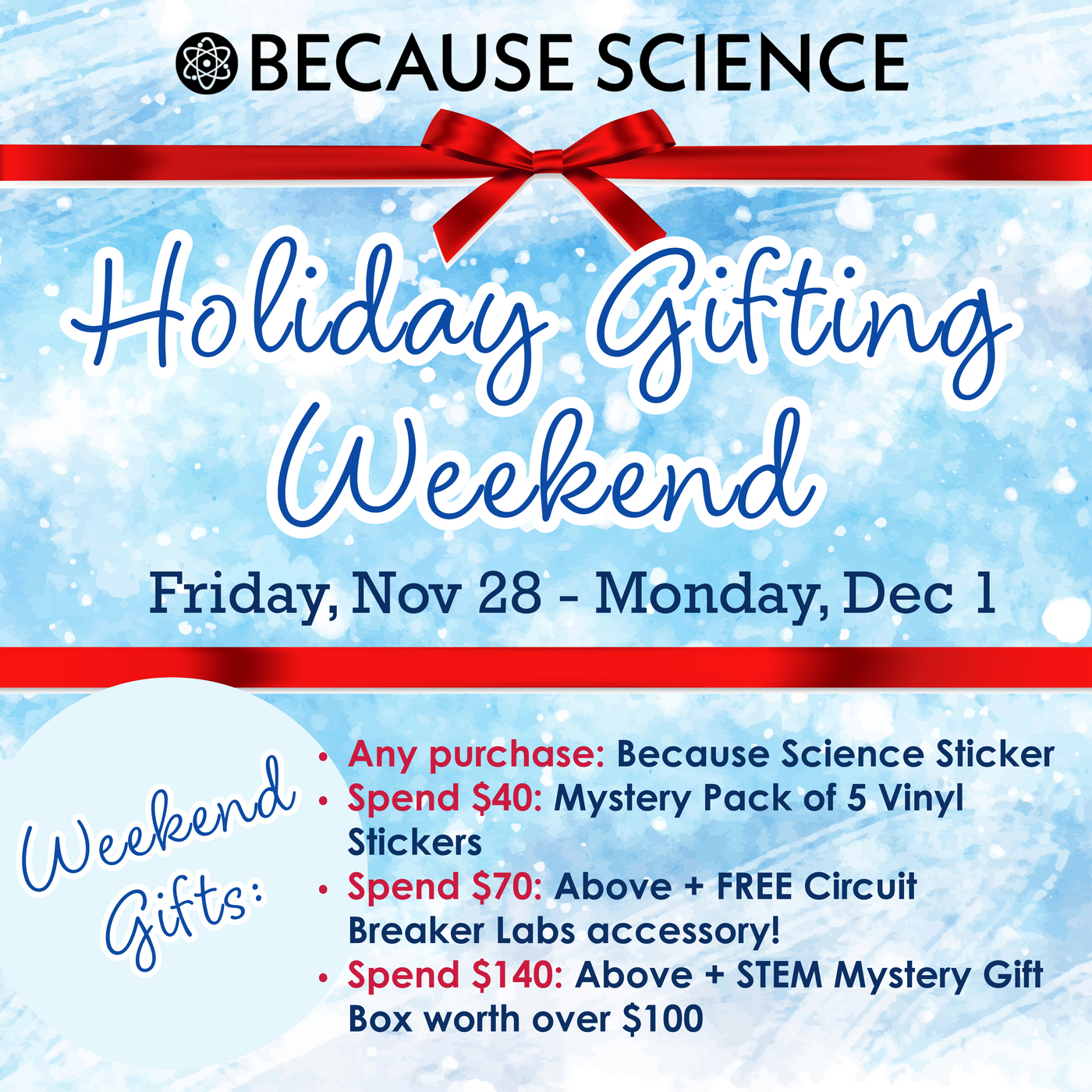 Holiday Gifting Weekend: Add to Cart to Claim your free gifts! Nov 28-Dec 1 Only