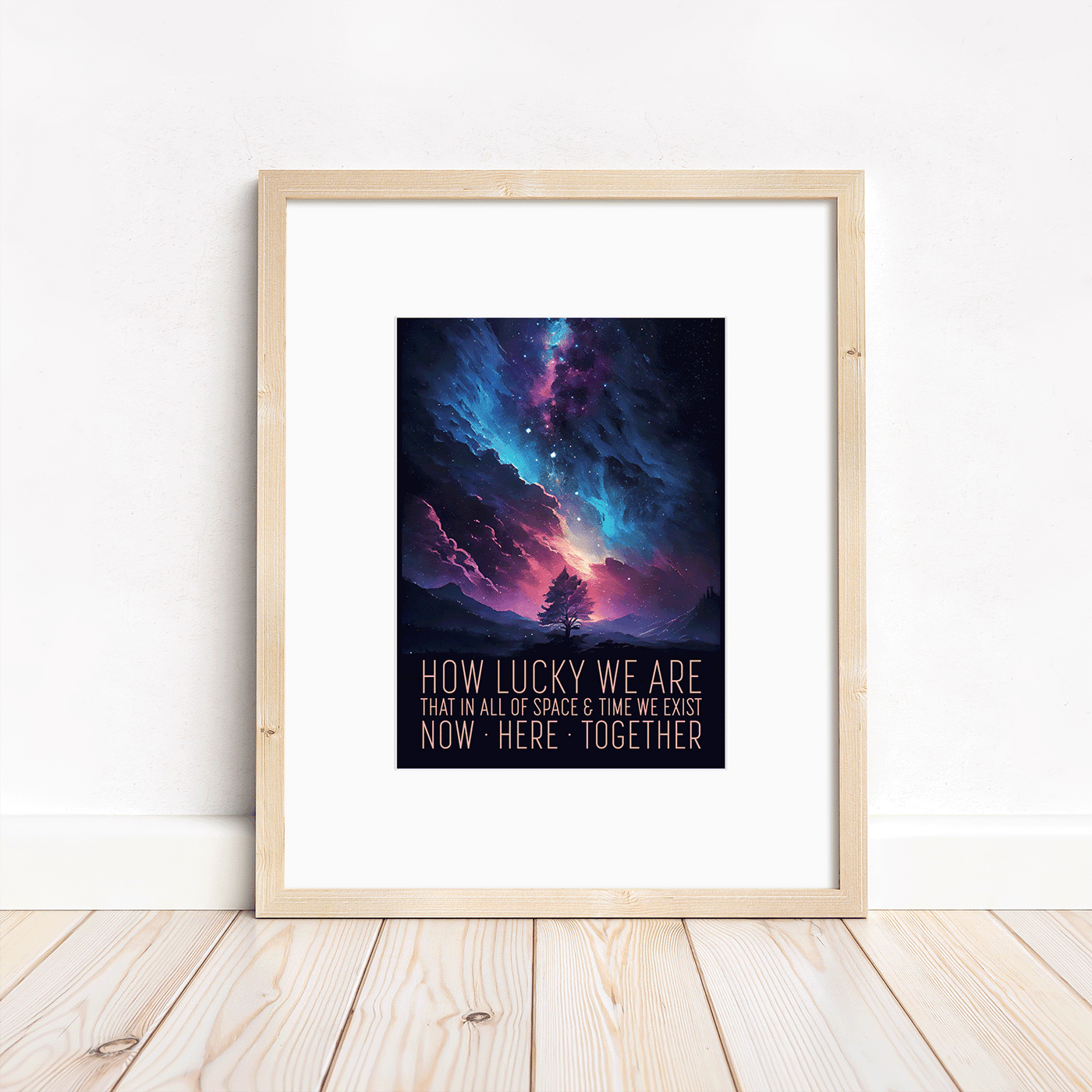 Now. Here. Together. - 5x7 matted to 8x10 Print - Ready for Framing