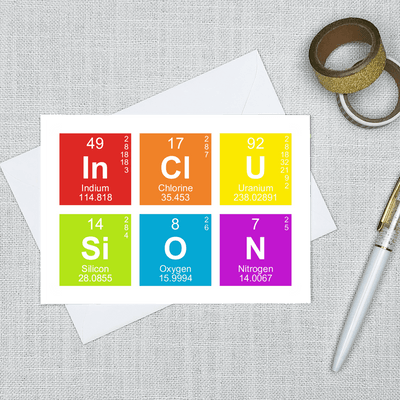 InClUSiON - Greeting Card