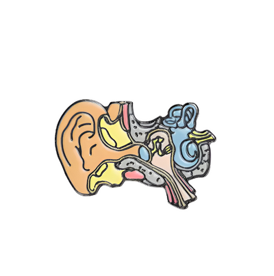 Inner Ear Enamel Pin