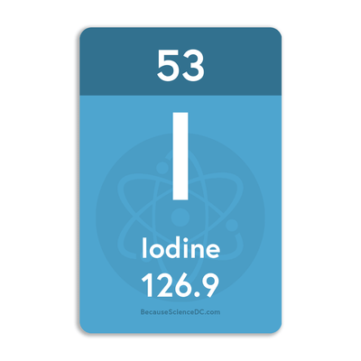 Iodine Element - Vinyl Sticker