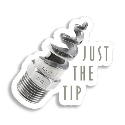 Just the Tip (spiral nozzle) - Vinyl Sticker