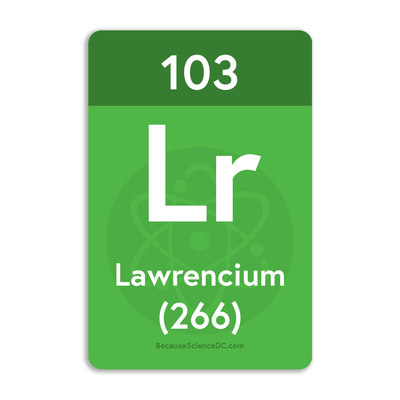 Lawrencium Element - Vinyl Sticker