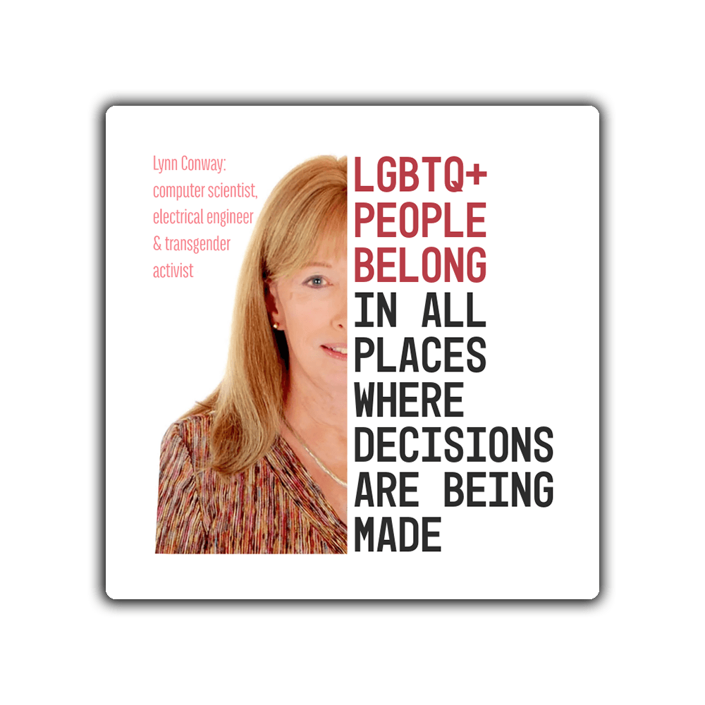 LGBTQ+ People Belong - 2x2 Magnet