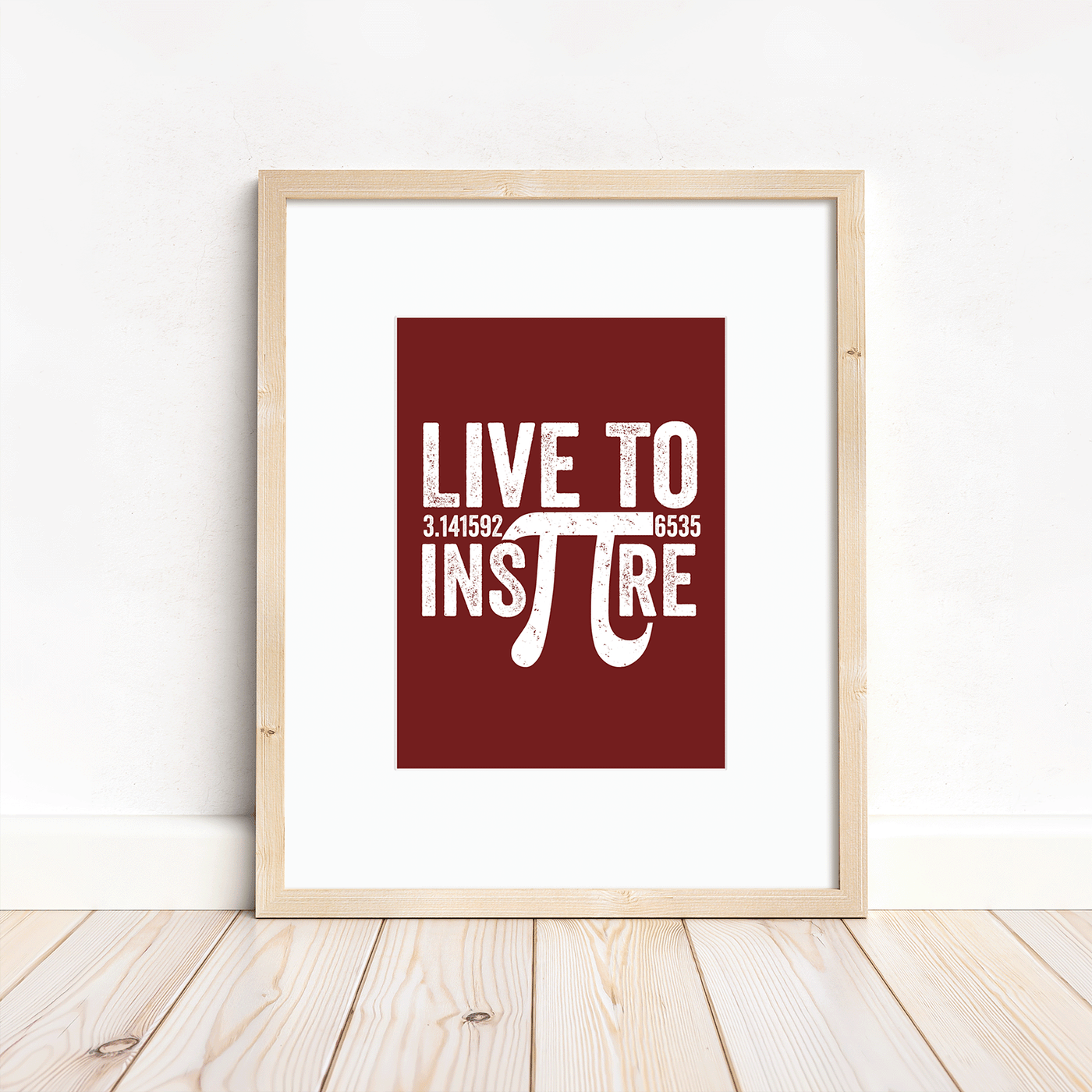 Live to Inspire - 5x7 matted to 8x10 Print - Ready for Framing