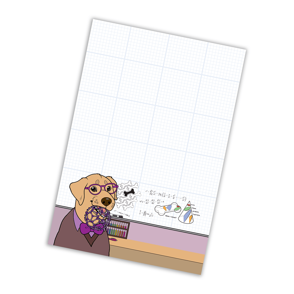 The STEM Dogs: Yellow Lab Maths - Notepad