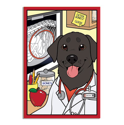 The STEM Dogs: Black Lab Medical - Vinyl Sticker