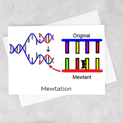 Mewtation - Greeting Card